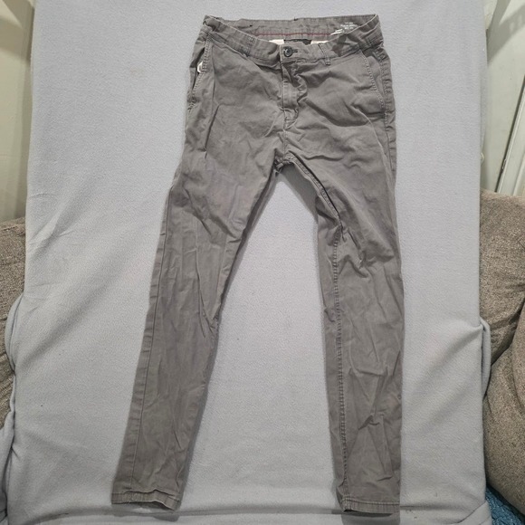 Zara Other - Zara Man Chinos Grey Slim Fit Basic Collection Premium Pants Mens 31 x 28